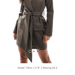 ASOS Chic Belted Blazer Dress